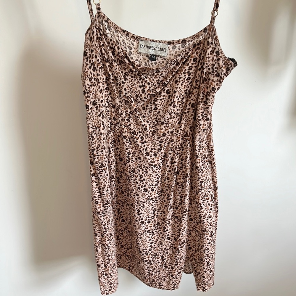 Animal print mini dress from EastNWest label